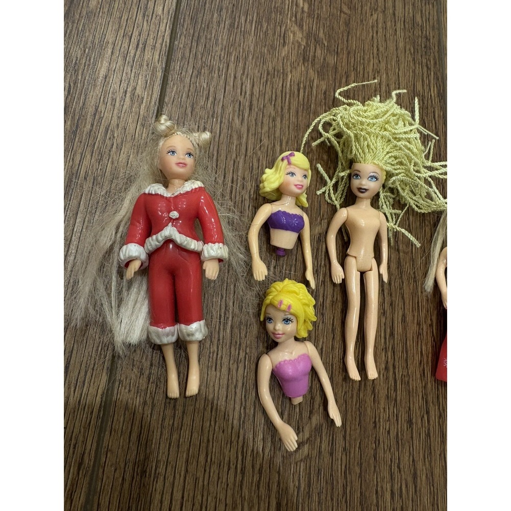 VTG Polly Pocket Doll Lot Polly Christmas Holiday Mattel Bratz Figure - Picture 5 of 11